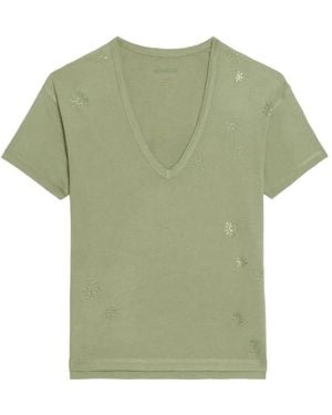Zadig & Voltaire Marta Short-Sleeves T-Shirt - Green