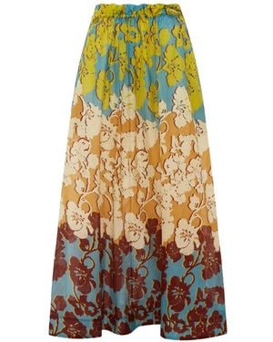 ALÉMAIS Falda Con Estampado Floral - Amarillo