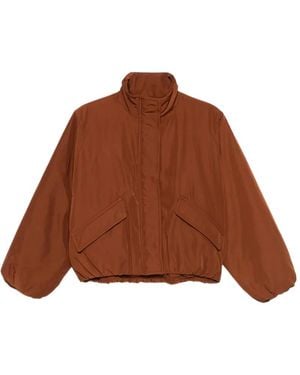 DRYKORN Cadley Funnel-Neck Elasticated-Hem Jacket - Blue