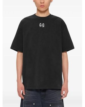 44 Label Group Graphic-Print T-Shirt - Black