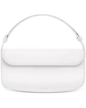 Courreges Schultertasche mit geschwungener Klappe - Weiß