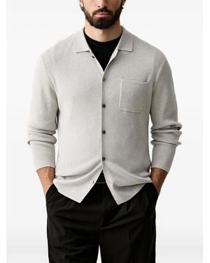 Joop! Cárdigan Con Bolsillo En El Pecho - Gris