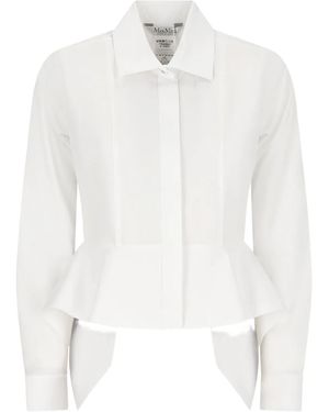 Max Mara Peplum-hem shirt - Blanco