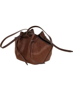 Yuzefi Mochi Woven Tote Bag - Brown