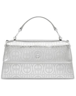 Aigner Kleine Delia Lucida Shopper - Wit