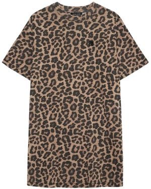 Anine Bing Beth Mini Dress And Leopard - Multicolor