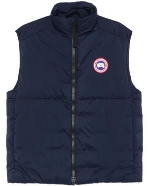 Canada Goose Chaleco Lodge acolchado con parche del logo - Azul