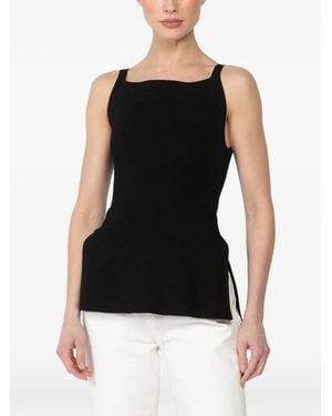 High Sport Asher Square-Neck Top - Black