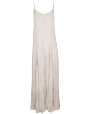 Michael Kors Pleated Maxi Dress - White