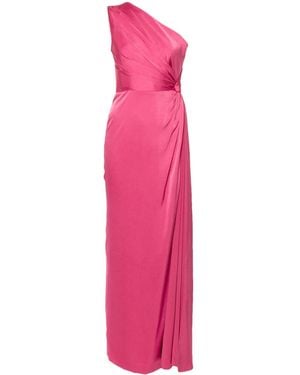 Alex Perry One-Shoulder Satin Dress - Pink