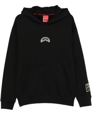 Sprayground Pure Regular Logo-Patch Hoodie - Black