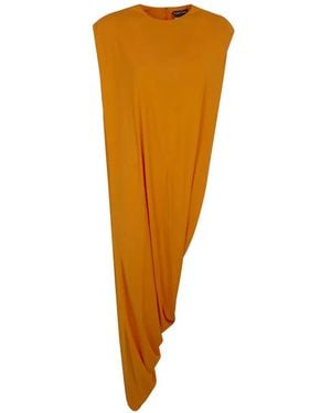 Tom Ford Asymmetric Crepe Jersey Top - Orange