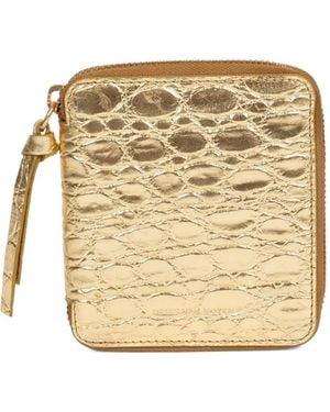 Dries Van Noten Embossed Leather Wallet - Natural