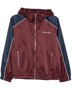 Sporty & Rich Logo-Embroidered Hooded Jacket