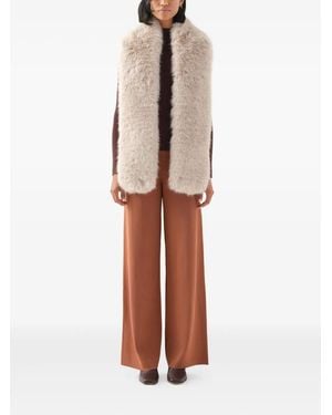 Unreal Fur Stola Schal aus Faux Fur - Natur
