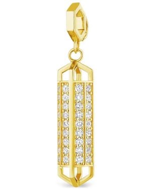 CADAR Pendentif B Home Serti De Diamants - Metallic