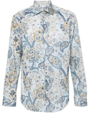 Etro Floral Paisley Print - Blue