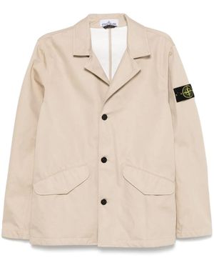 Stone Island Raso Gommato 3L Jacke - Natur