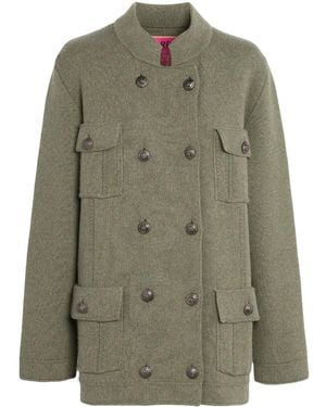 Barrie Cárdigan Estilo Militar - Verde