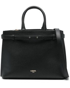 Lancel Medium Leather Tote Bag - Black