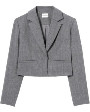 Claudie Pierlot Tailored Wool Jacket - Grey