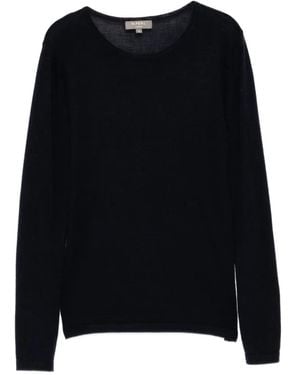 N.Peal Cashmere Eden Round-Neck Top - Black