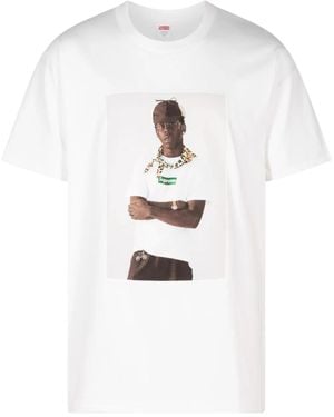 Supreme X Tyler The Creator T-Shirt mit Print - Weiß
