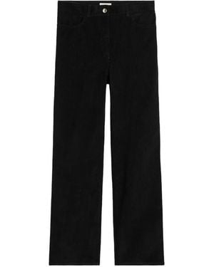 TOTEME Straight Cord Trousers - Black