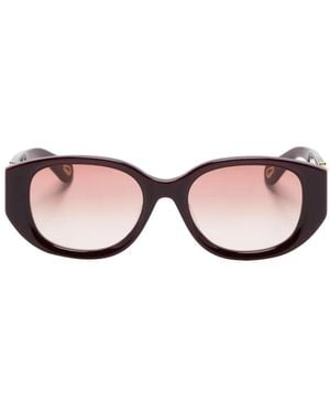 Chloé Oval-Frame Sunglasses - Pink