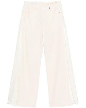 High Side Panel Trousers - White