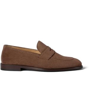 Brunello Cucinelli Penny Loafers - Brown