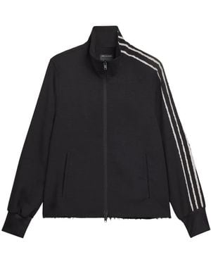 Y-3 Logo Zipped Sweatshirt - Black