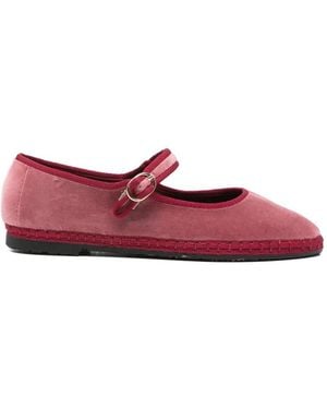 Flabelus Theresa Ballerina's Met Gespsluiting - Rood