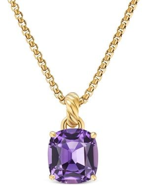 David Yurman Marbella アメジスト ペンダント 12mm 18kイエローゴールド - メタリック