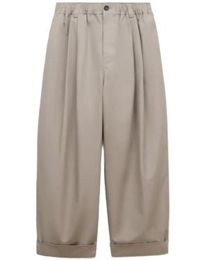 Marni Pantalon En Toile À Plis - Multicolour