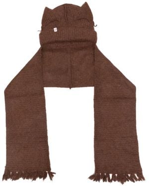 Charles Jeffrey Ears Beanie Scarf - Brown