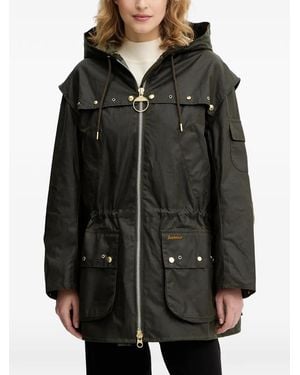 Barbour Drawstring Hooded Jacket - Black