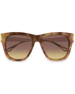 Chloé Holly Tortoiseshell-Effect Sunglasses - Brown