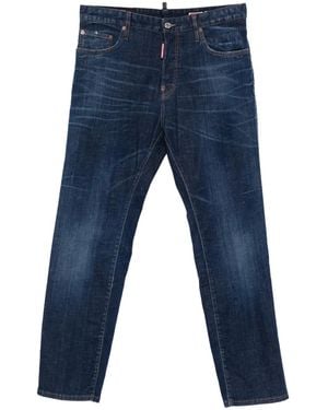 DSquared² Button-Fastening Jeans - Blue