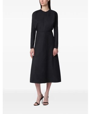 Victoria Beckham Robe Doman À Coupe Mi-Longue - Blue