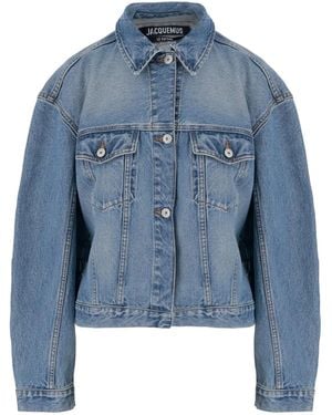 Jacquemus Belted Denim Jacket - Blue