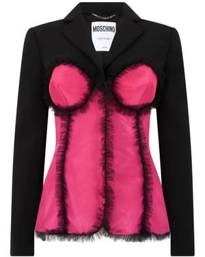 Moschino Corset-Style Fitted Jacket - Pink
