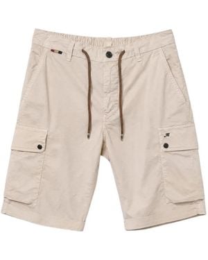 Mason's Multi-Pocket Cargo Shorts - White