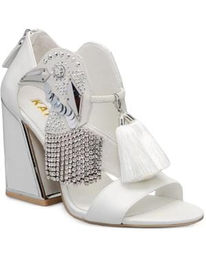 Kat Maconie Tassel-Detail Sandals - White
