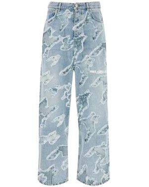 Free Refills Distressed-Details Straight Jeans - Blue