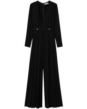 Twin Set Pleated Jumpsuit - Black