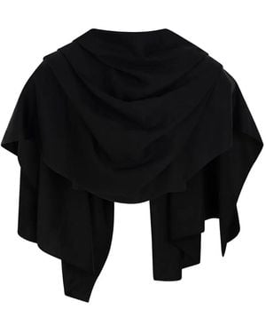 CAYET Debora Draped Cape - Black