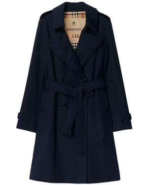 Burberry Kensington Trench Coat - Blue
