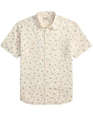 RRL Chemise Imprimée À Boutonnière - Blanc