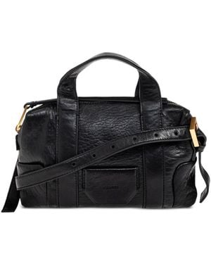 AllSaints Ares Leather Tote Bag - Black